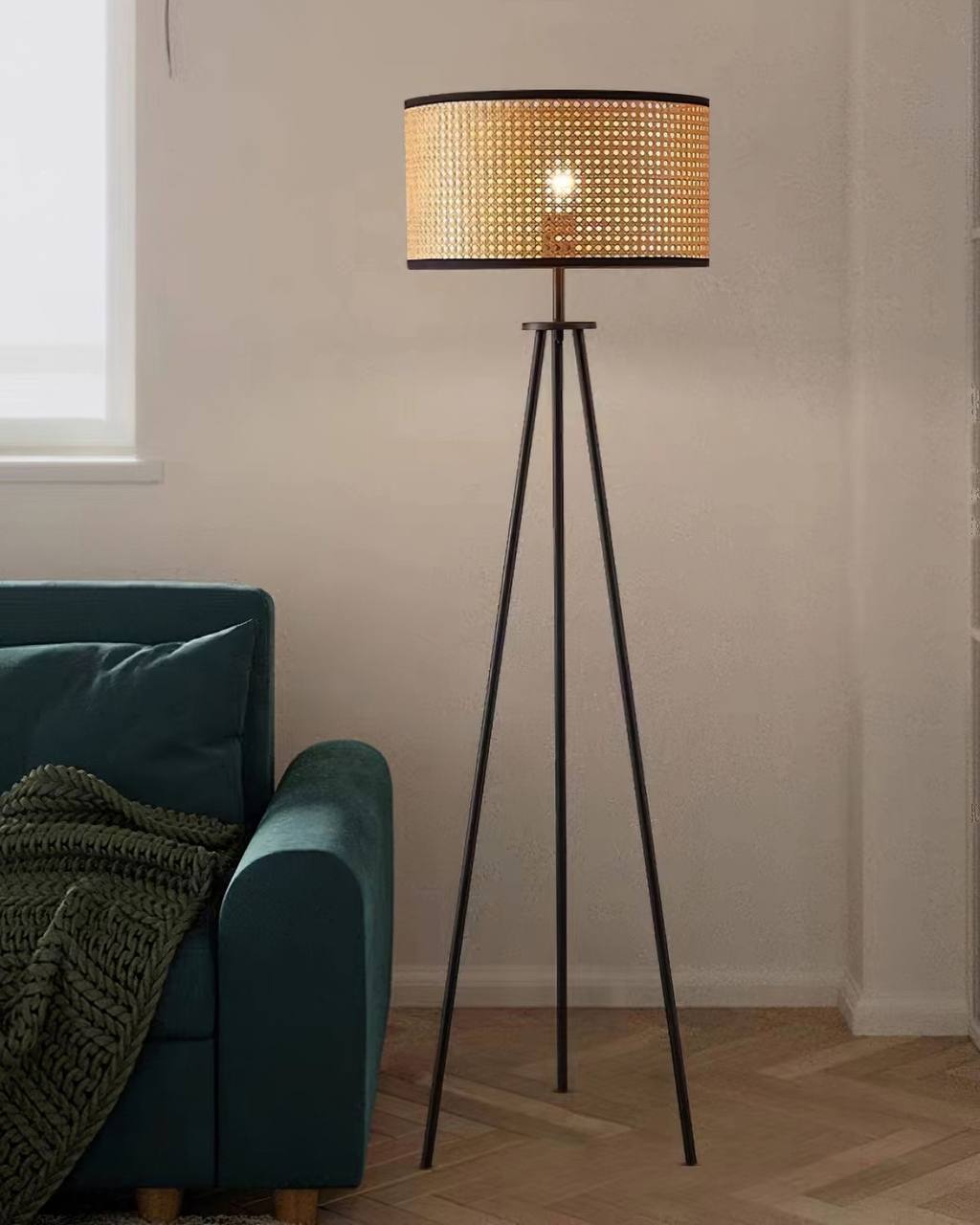 Rattan Floor Lamp